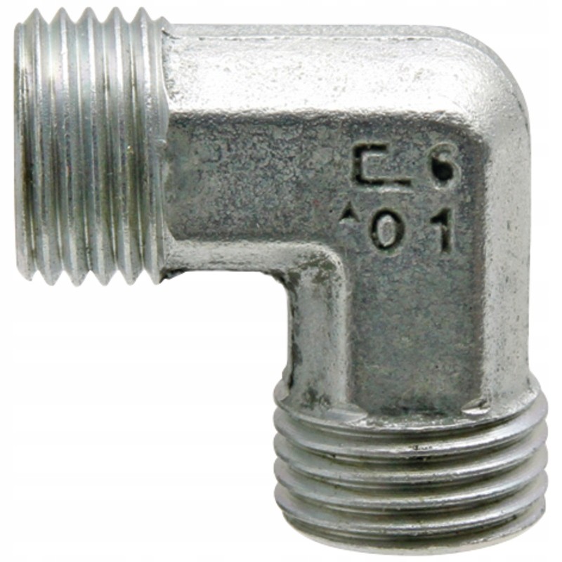Angle connector, hydraulic elbow 2x m24x1 5
