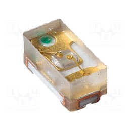 1 pcs x BIVAR - SM0402RC - LED, SMD, 0402, red, 90mcd, 1x0.5mm, 130°, 2.1÷2.6V, 20mA, λd: 631nm