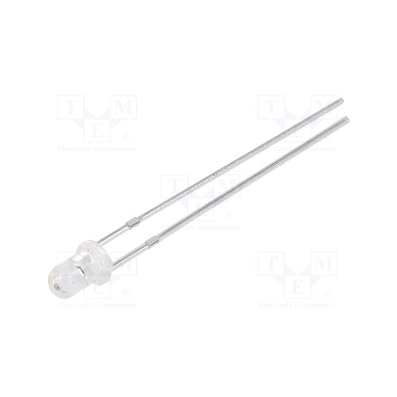 1 pcs x BRIGHTEK (EUROPE) - N0F64L49 - IR transmitter, 3mm, transparent, 36°, λp max: 880nm, THT, -40÷85°C