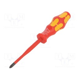 1 pcs x WERA - 5006456001 - Screwdriver, insulated,slim, PlusMinus cross PH-type, SL/PH2