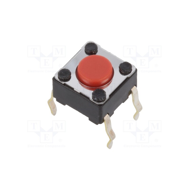 2 pcs x ALPS - SKHHAQA010 - Microswitch TACT, SPST-NO, Pos: 2, 0.05A/12VDC, THT, 2.55N, 4.3mm