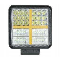 Square LED work lamp 38LED 6000K color