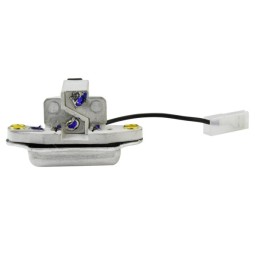 Alternator voltage regulator 70a with brush hold