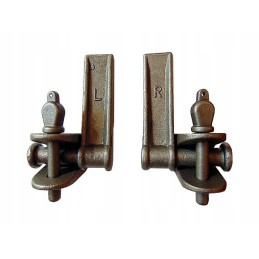 Lower side hinge, diameter 19, set