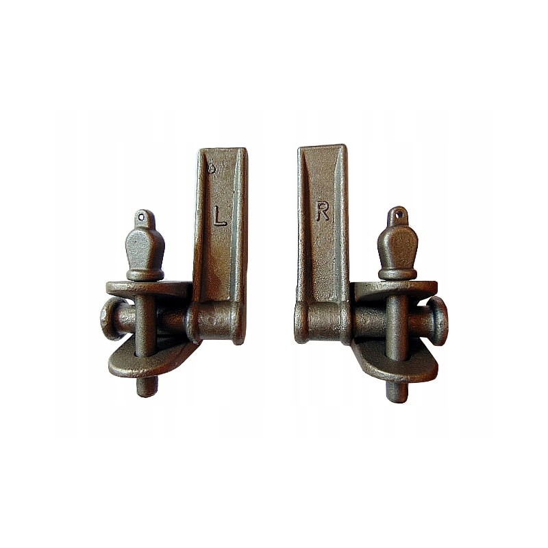Lower side hinge, diameter 19, set