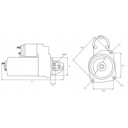 New deutz fahr fendt case khd ih 12v starter