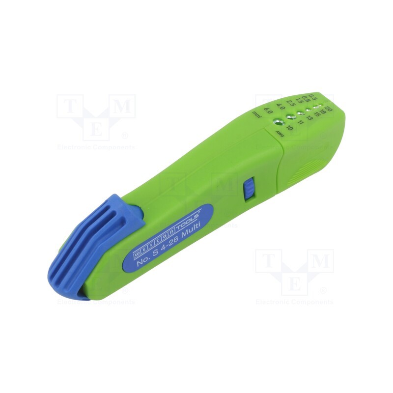 1 pcs x WEICON - NO. S 4 - 28 MULTI GREEN LINE - Stripping tool, Wire: round, GREEN LINE