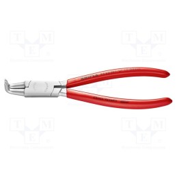 1 pcs x KNIPEX - 44 23 J21 - Pliers, for circlip, internal, 19÷60mm, Pliers len: 170mm, angular