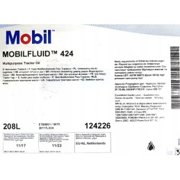 Gear oil mobilfluid 424 mobil