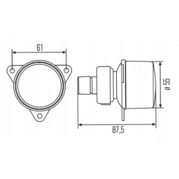 Turn signal lamp 2ba008221001 g931901020130 fe