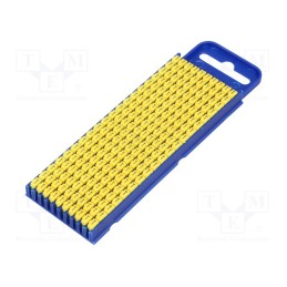 200 pcs x HELLERMANNTYTON - 561-02204 - Markers, Marking: T, 2.8÷3.8mm, polyamide, yellow, -40÷85°C, WIC