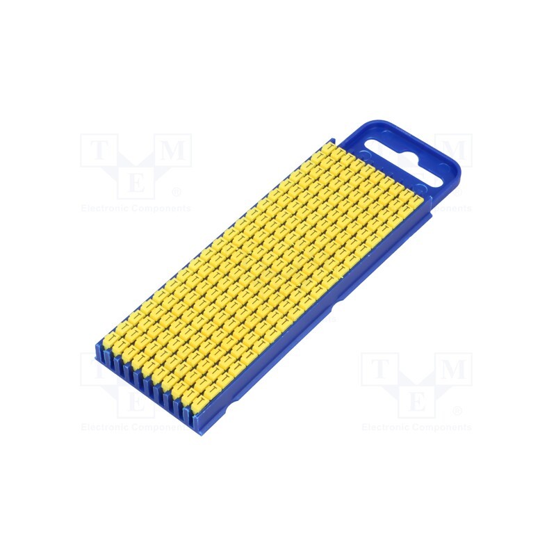 200 pcs x HELLERMANNTYTON - 561-02204 - Markers, Marking: T, 2.8÷3.8mm, polyamide, yellow, -40÷85°C, WIC