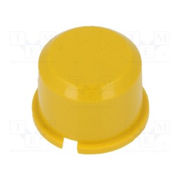3 pcs x MEC - 1D04 - Button, round, yellow, Ø9.6mm, plastic, MEC1625006,MEC3FTH9