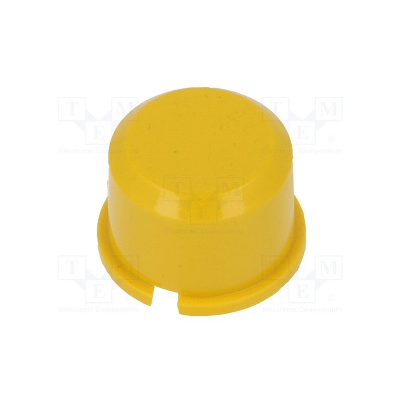 3 pcs x MEC - 1D04 - Button, round, yellow, Ø9.6mm, plastic, MEC1625006,MEC3FTH9