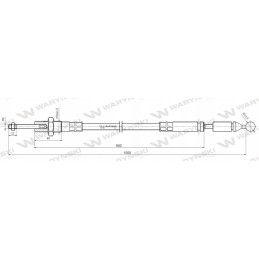 Ball cable for 1000mm Warynski distributor