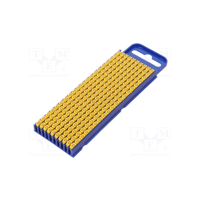 200 pcs x HELLERMANNTYTON - 561-02154 - Markers, Marking: O, 2.8÷3.8mm, polyamide, yellow, -40÷85°C, WIC