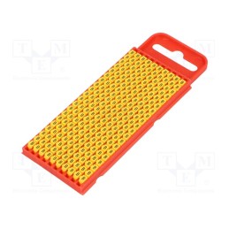 200 pcs x HELLERMANNTYTON - 561-01024 - Markers, Marking: B, 2÷2.8mm, polyamide, yellow, -40÷85°C, push-in