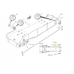 Boom Cat wheeled excavator cylinder pin 1731343