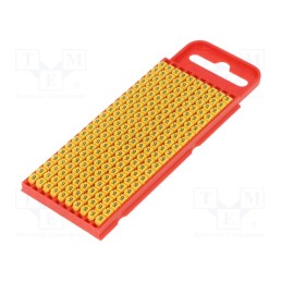 200 pcs x HELLERMANNTYTON - 561-01694 - Markers, Marking: 9, 2÷2.8mm, polyamide, yellow, -40÷85°C, push-in