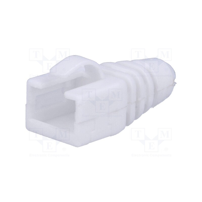 2 pcs x MH CONNECTORS - MHRJ45SRB-RET-W - RJ45 plug boot, white