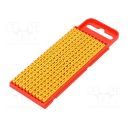 200 pcs x HELLERMANNTYTON - 561-01674 - Markers, Marking: 7, 2÷2.8mm, polyamide, yellow, -40÷85°C, push-in
