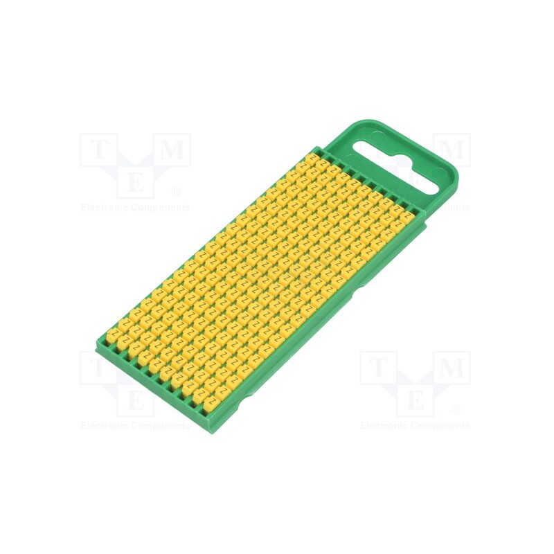 200 pcs x HELLERMANNTYTON - 561-00264 - Markers, Marking: Z, 0.8÷2.2mm, polyamide, yellow, -40÷85°C, WIC