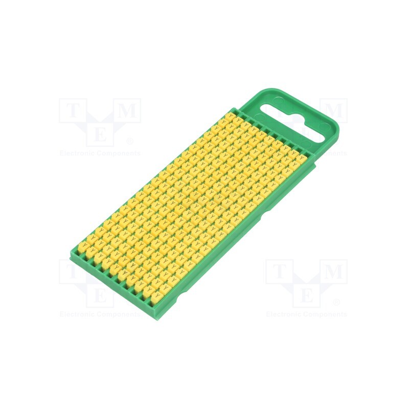 200 pcs x HELLERMANNTYTON - 561-00254 - Markers, Marking: Y, 0.8÷2.2mm, polyamide, yellow, -40÷85°C, WIC