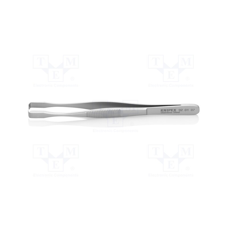 1 pcs x KNIPEX - 92 01 07 - Tweezers, 143mm, for precision works, Type of tweezers: curved