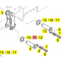 Yanmar blade washer b75w b110w sv85 sv120