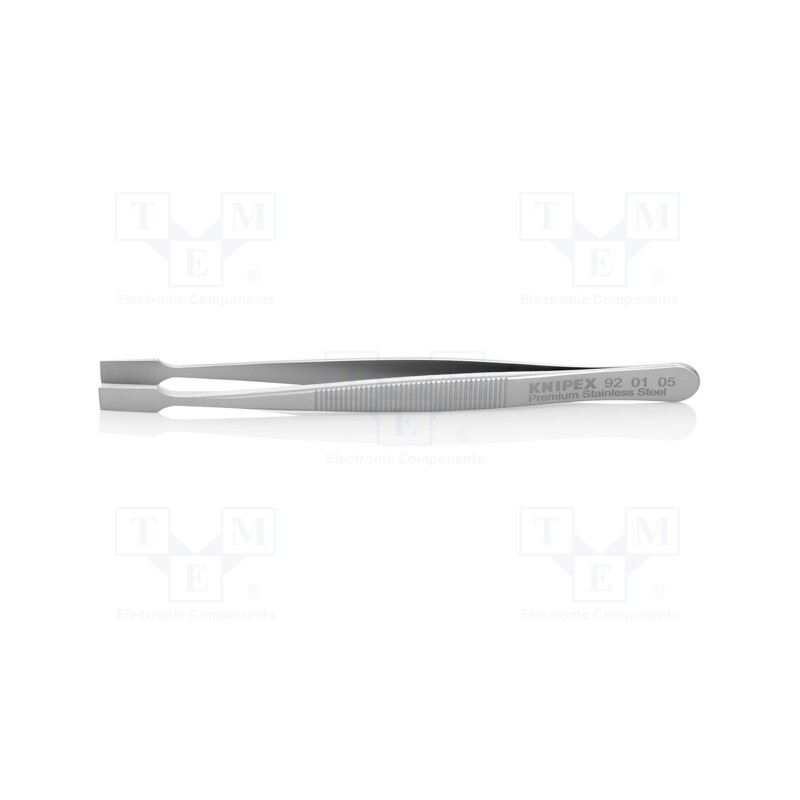 1 pcs x KNIPEX - 92 01 05 - Tweezers, 120mm, Blade tip shape: shovel, universal