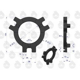 Clutch retaining ring ursus c330 50010100