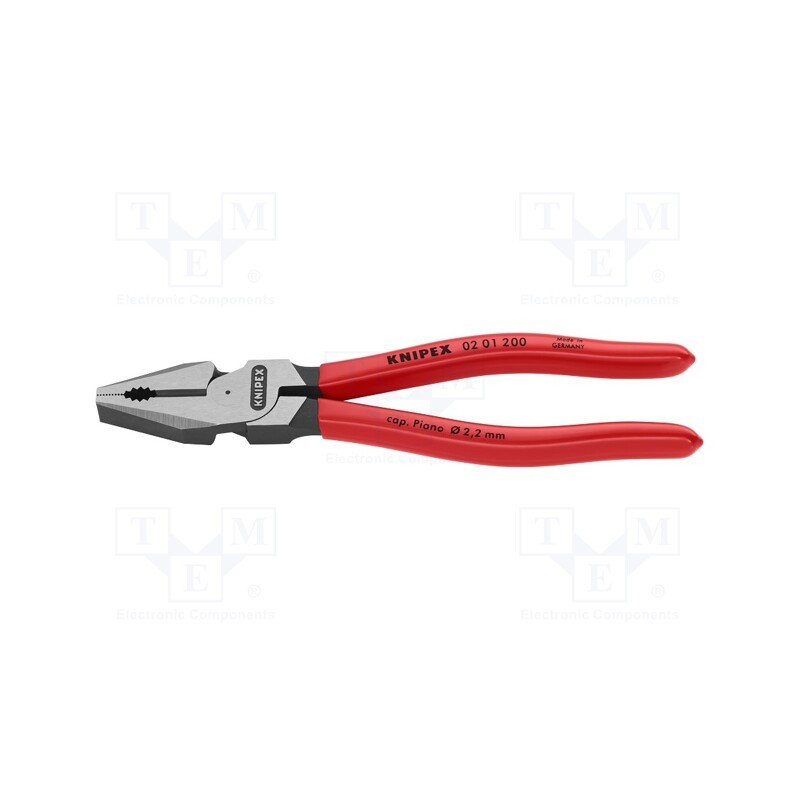 1 pcs x KNIPEX - 02 01 200 - Pliers, for gripping and cutting,universal, high leverage