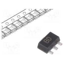 10 pcs x DIODES INCORPORATED - BCX5416TA - Transistor: NPN, bipolar, 45V, 1A, 1W, SOT89