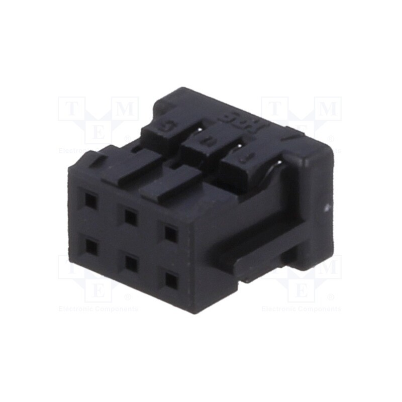 2 pcs x HIROSE - DF11-6DS-2C - Plug, wire-wire/PCB, female, DF11, 2mm, PIN: 6, w/o contacts