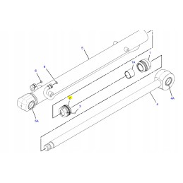Cylinder piston seal for Cat backhoe loader
