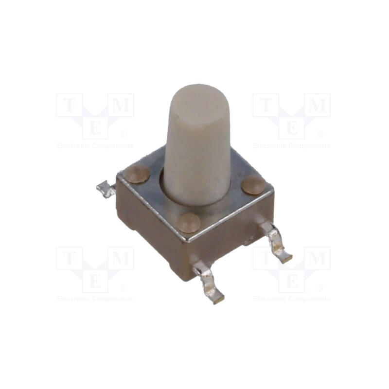 5 pcs x E-SWITCH - TL3301BF260QG - Microswitch TACT, SPST-NO, Pos: 2, 0.05A/12VDC, SMT, none, 2.55N