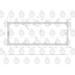 Gearbox cover gasket krazelit 0 8mm steel