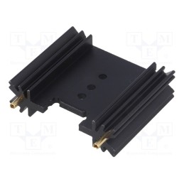 1 pcs x FISCHER ELEKTRONIK - SK409/38,1/STS - Heatsink: extruded, TO220,TO3P, black, L: 38.1mm, W: 45mm, H: 12.7mm