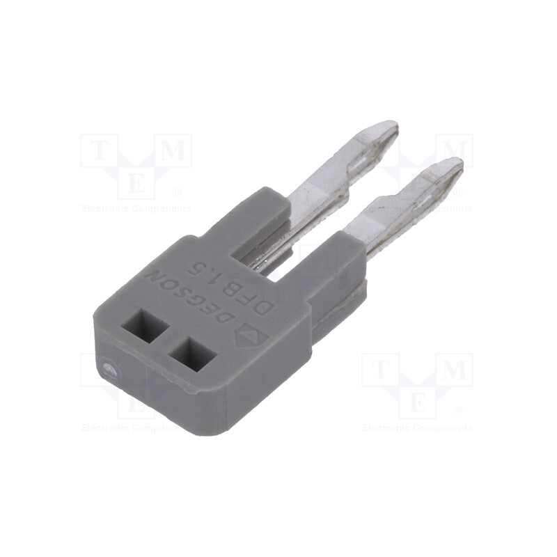 2 pcs x DEGSON ELECTRONICS - DFB1.5-02P-11-00AH - Comb bridge, ways: 2, grey, DS1,5