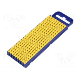 200 pcs x HELLERMANNTYTON - 561-02254 - Markers, Marking: Y, 2.8÷3.8mm, polyamide, yellow, -40÷85°C, WIC