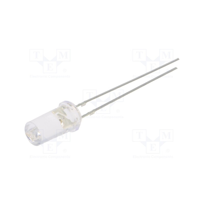 1 pcs x OPTOSUPPLY - OSBBS25T51A - LED, 5mm, blue, 500÷750mcd, 50°, Front: flat, 2.7÷3.4V, No.of term: 2