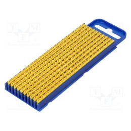 200 pcs x HELLERMANNTYTON - 561-02034 - Markers, Marking: C, 2.8÷3.8mm, polyamide, yellow, -40÷85°C, WIC