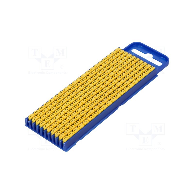 200 pcs x HELLERMANNTYTON - 561-02034 - Markers, Marking: C, 2.8÷3.8mm, polyamide, yellow, -40÷85°C, WIC