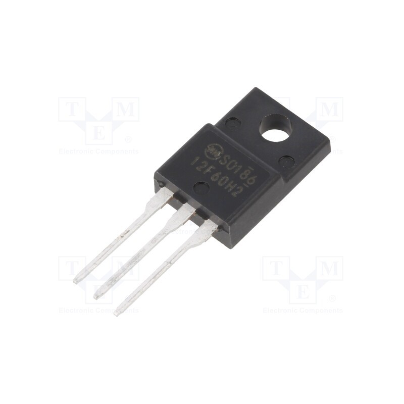 1 pcs x SHINDENGEN - P12F60HP2-5600 - Transistor: N-MOSFET, Hi-PotMOS2, unipolar, 600V, 12A, Idm: 48A, 90W