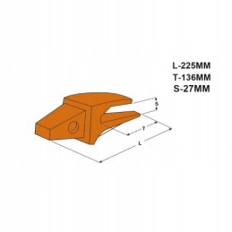 Adapter tooth j220 6y3224 2 8kg