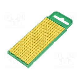 200 pcs x HELLERMANNTYTON - 561-00124 - Markers, Marking: L, 0.8÷2.2mm, polyamide, yellow, -40÷85°C, WIC