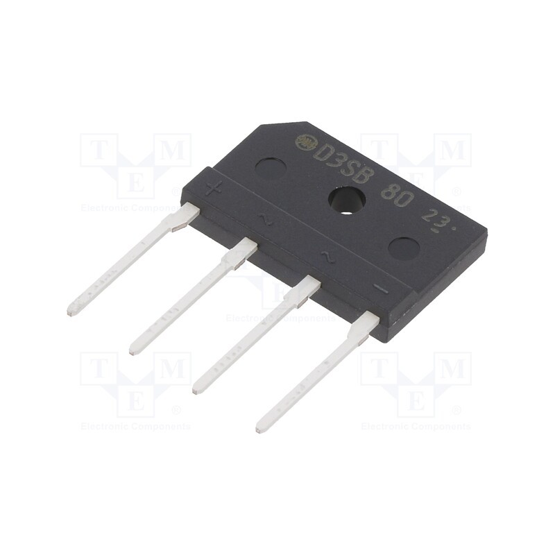 1 pcs x SHINDENGEN - D3SB80-7000 - Bridge rectifier: single-phase, Urmax: 800V, If: 4A, Ifsm: 120A