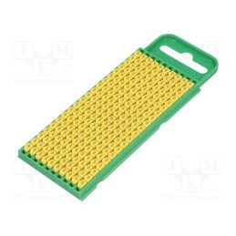 200 pcs x HELLERMANNTYTON - 561-00694 - Markers, Marking: 9, 0.8÷2.2mm, polyamide, yellow, -40÷85°C, WIC