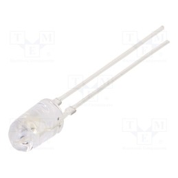 1 pcs x OPTOSUPPLY - OSB5SA4571D - LED, oval, 4.7x5.7mm, blue, 3000÷4200mcd, 40/70°, Front: convex