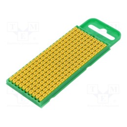 200 pcs x HELLERMANNTYTON - 561-00614 - Markers, Marking: 1, 0.8÷2.2mm, polyamide, yellow, -40÷85°C, WIC